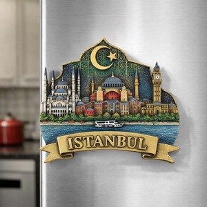 Magnete per Frigorifero 3D in Resina del Mar <span class=keywords><strong>di</strong></span> Corinto, <span class=keywords><strong>Istanbul</strong></span>, Turchia, Souvenir Decorativo Artigianale - Product Image 2