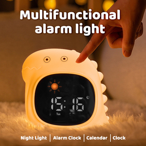 Veilleuse tactile personnalisée pour enfants avec horloge, <span class=keywords><strong>6</strong></span> bruits de bruits blancs, boîte à musique et <span class=keywords><strong>jouet</strong></span> d'aide au sommeil pour bébé et chambre d'enfant - Product Image 5