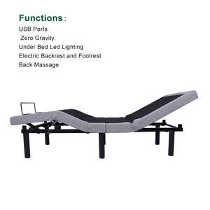 Электрическая кровать Tecforcare с регулируемой спинкой и изголовьем, моторизованная, с функцией нулевой гравитации, грузоподъемность 800 фунтов, для домашнего ухода - Product Image 4