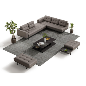 Kualitas tinggi Pu kulit nyaman bagian <span class=keywords><strong>Sofa</strong></span> kantor mebel Modern eksekutif <span class=keywords><strong>Sofa</strong></span> kantor Set - Product Image 4
