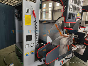 Machine de découpe CNC PLC intelligente à double tête de haute précision pour la fabrication de fenêtres et portes en aluminium PVC/UPVC à vendre - Product Image 4