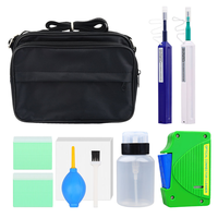 Kit de Nettoyage des Faces d'Embouts de Fibre Optique avec Microscope d'Inspection 400X, Stylos Nettoyeurs à Un Clic, 1.25 2.5mm, pour Maintenance FTTH, Ensemble de 11 Pièces