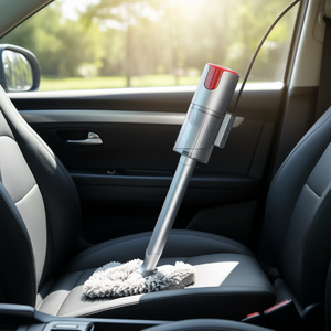 Aspiradora Inalámbrica de Mano, 120W, Motor sin Escobillas, Capacidad de Polvo de 0.2L, Uso en Auto y Hogar, Color Plateado, Carga USB - Product Image 2