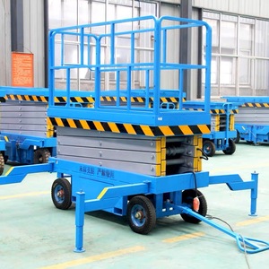 Elevador de hombre móvil, tijera pequeña, mesa de plataforma de trabajo aéreo, Mini elevador de tijera de carga eléctrica - Product Image 3