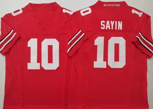 2025 Collège Football Américain Ohio State10 # SAYIM 18 # HOWARD 2 # DOWNS 4 # SMITH 33 # SAWYER 1 # JUDKINS 7 # STROUD Maillots Cousus - Product Image 2