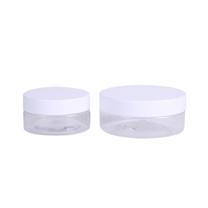Conteneur vide personnalisé en gros de 4 oz, 8 oz, 16 oz, pot alimentaire transparent en plastique PET, pot en plastique PET noir, blanc, ambre avec couvercle - Product Image 3
