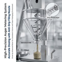 Machine de remplissage et d'emballage automatique de poudre pour bouteilles en verre et en plastique, idéale pour les épices et les protéines en poudre