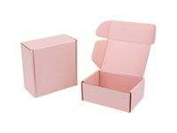Benutzer definiertes Logo Rosa Kosmetik Wellpappe Verpackung Briefkasten Schuhe Versand papier Geschenk box