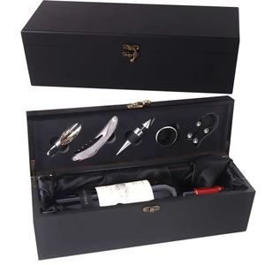 Caja de Madera Doble para Vino con 4 Herramientas, Reciclable, Impresión de Logotipo Personalizado - Product Image 2