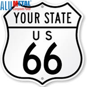 Alumetal ACP giallo di avvertimento segni cauti riflettenti cartello stradale per la costruzione di strade ferroviarie - Product Image 4