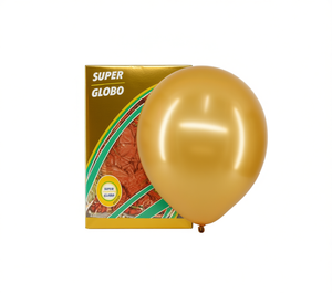Super Globo Latex <b>Balloons</b> <b>Round</b> Gold 12 Inch Wedding Party Decoration - Product Image 1