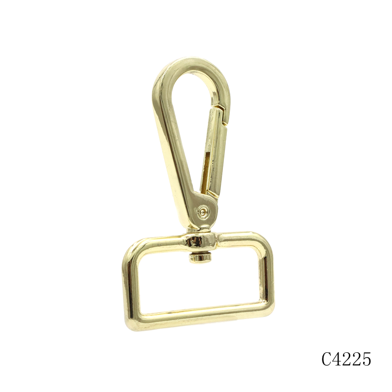 Light Gold 32mm Swivel Snap Hook Fashionable Zinc and Copper Material for Bag Strap & Luggage Use