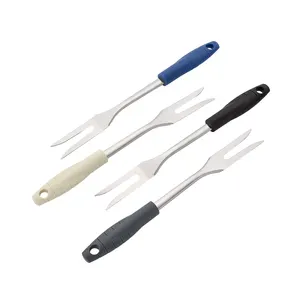 China Factory Durable Kitchen Utensils Induction Kitchen Cooking Sets Stainless Steel Meat Bone Fork
