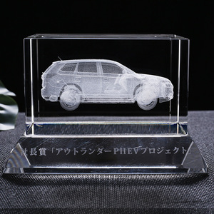 JY Sản Phẩm Mới Tùy Chỉnh Xe Mô Hình 3d Laser Khắc Tinh Thể Thủy Tinh Khối Và Khối - Product Image 4