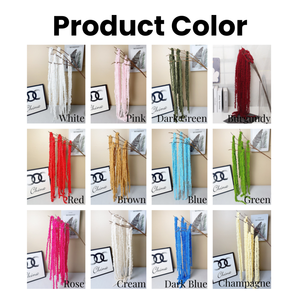 인공 아마란투스 꽃 매달려 흰색 녹색 아마란투스 식물 웨딩 꽃병 꽃다발 꽃꽂이 홈 장식 - Product Image 3