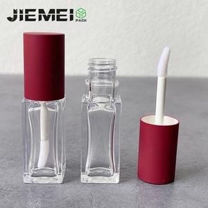 Jie Mei gói mới sơn móng tay chai hình dạng 8ml vàng trắng rõ ràng cap vuông Lip Gloss Ống Pet <span class=keywords><strong>Lipgloss</strong></span> <span class=keywords><strong>container</strong></span> với nắp tròn - Product Image 5