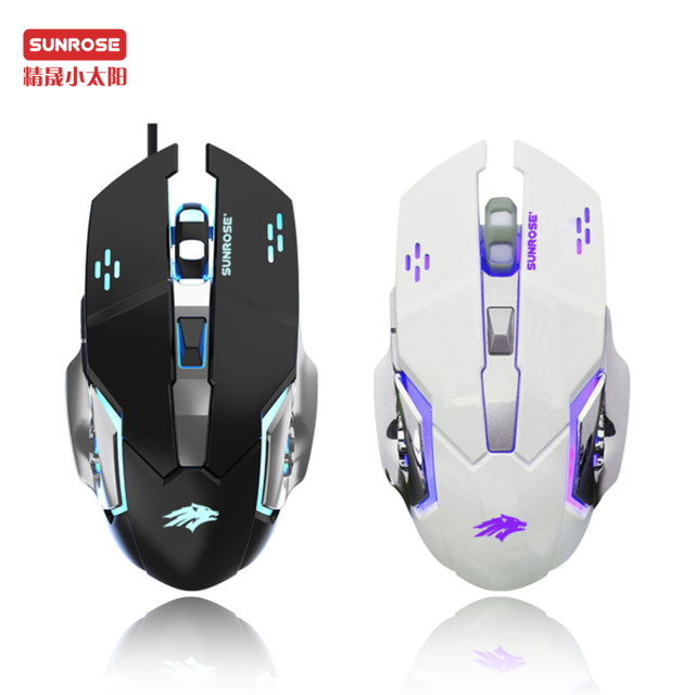Best Selling Gaming Mouse T516 RGB 3200dpi Wired Ergonomic Optical 6-Button Programmable Left/Right-Handed Use USB Interface