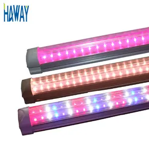 2024 สินค้าใหม่ยอดนิยมในร่มพืชแสง 4FT 8feet T8 เต็มสเปกตรัม 1200 มม.18 W/25 W LED Grow แบบบูรณาการหลอด 8 ไฟ