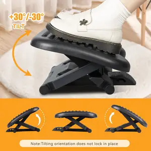 Ergonomic Nội Thất Văn Phòng Chiều Cao Góc Điều Chỉnh Nhựa Massage <span class=keywords><strong>Footrest</strong></span> Đối Với Dưới Bàn - Product Image 5