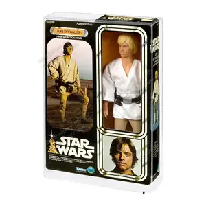 Temizle koruyucu Star Wars Ben Kenobi Luke Leia Han Solo 12-Inch akrilik vitrin aksiyon figürleri depolama koruyucu kutu