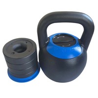 Kettlebell de compétition réglable en gros avec ensemble de plaques de poids amovibles pour l'entraînement de force à domicile