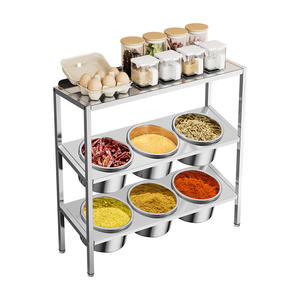 ภาชนะใส่เครื่องปรุงรสหยงคัง ทรงกลม 16 ซม. พร้อมฝาปิด ชั้นวางสามชั้นแบบเอียง สำหรับใช้ในเชิงพาณิชย์ พร้อมหูหิ้ว - Product Image 1