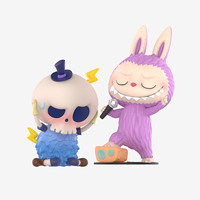 Authentique Labubu Popmart les monstres méfait journal série figurine poupées boîte aveugle dessin animé mignon jouets à la mode affichage à collectionner