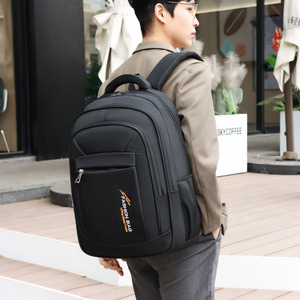 Fashion Bag Laptop <b>Backpack</b> 16 Inch Lightweight Unisex Business Travel Solid Color Multi <b>Compartment</b> Design - Product Image 3