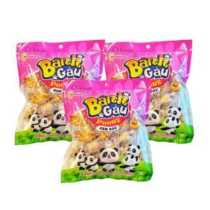 บิสกิตหมีพีโอนี่สตรอว์เบอร์รี 150 กรัม คุกกี้กรุบกรอบไส้ครีมผลไม้เนียนนุ่ม เหมาะสำหรับรับผลิตแบบ OEM และรับผลิตภายใต้แบรนด์ของลูกค้า - Product Image 6