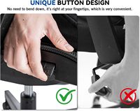 Fauteuil de bureau ergonomique à dossier mi-haut inclinable avec support lombaire et dossier en maille
