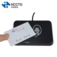 Nuevo lector de tarjetas inteligentes IC de escritorio de largo alcance EMV de 13,56 Mhz con puerto serie HD8N