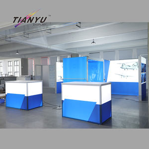 Stand d'exposition personnalisé 10x10 avec éclairage pour événements, affiches, présentoirs, stand de salon professionnel 7x7, bloc de stand de foire commerciale - Product Image 5