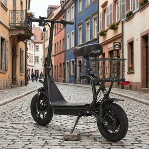 Trottinette électrique 500W pour adultes, 50 <span class=keywords><strong>km</strong></span>/h, pliable avec siège, 48V, longue autonomie, 12 pouces, trottinette électrique haute vitesse pour les trajets domicile-travail - Product Image 3