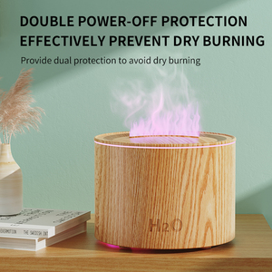 Nuevo escritorio Usb 160ml humidificador de llama con luz nocturna difusor de aceite esencial hogar Mini difusor de fuego aromaterapia - Product Image 3