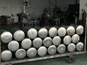Premium 3L Aluminium Lufttank für industrielle Kompressor teile 360mm x 104mm G1/8 Anschluss 145 PSI Al5052 für Luftfederung Airbrush - Product Image 6