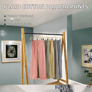 Pantalones de Pijama para Mujer, Cintura Elástica, Transpirables, de Algodón, Sólidos, para Otoño, Divertidos, Holgados - Product Image 2