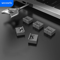 Bloqueador de Puertos USB, Bloqueador de Puertos USB Tipo A con Llave, Suministros de Oficina