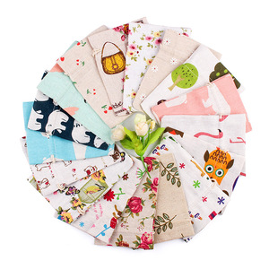 Bolsa <span class=keywords><strong>de</strong></span> Regalo Navideña <span class=keywords><strong>de</strong></span> Algodón Estampado con Cordón, Bolsa <span class=keywords><strong>de</strong></span> Viaje <span class=keywords><strong>de</strong></span> Lino y Algodón Floral, Embalaje Personalizado para Joyería - Product Image 1