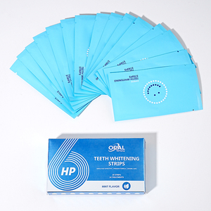 2025 Premium 6% HP Zahn aufhellung streifen Täglicher Gebrauch Zahn aufhellung streifen zur Flecken entfernung Benutzer definiertes Logo Zahn aufhellung streifen - Product Image 4