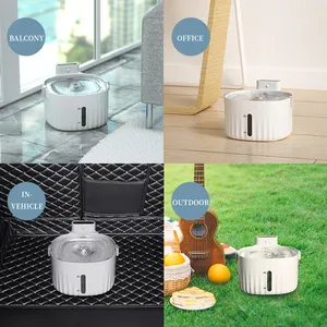 Bebedero Automático <span class=keywords><strong>para</strong></span> Mascotas de 2L, Acero Inoxidable y Plástico, Doble Alimentación, Sensor de Movimiento Inalámbrico, Impermeable, con Filtro y Batería - Product Image 6