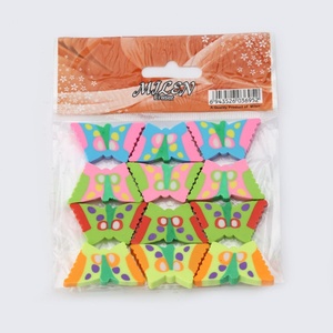 Borrador de Animales Lindos en 2D Personalizado, Borrador de Lápiz con Diseño de Mariposa de Dibujos Animados para Niños, Regalo de Papelería, Útiles Escolares - Product Image 4