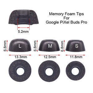 Pour Google Pixel <span class=keywords><strong>Buds</strong></span> Pro Embouts en mousse Couverture à rebond lent Embout Réduction du bruit Écouteurs Bouchon d'oreille Embouts en mousse à mémoire - Product Image 2