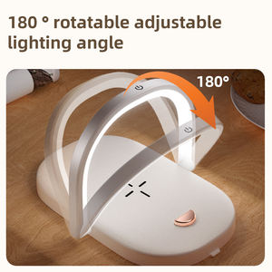 2024 lampe de bureau de Table Led chaude avec chargeurs <span class=keywords><strong>sans</strong></span> <span class=keywords><strong>fil</strong></span> de téléphone support 15w chargeur de téléphone <span class=keywords><strong>sans</strong></span> <span class=keywords><strong>fil</strong></span> rapide lampe support en bois - Product Image 4