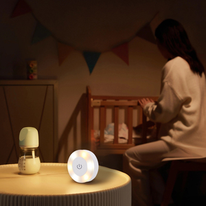 Lampe tactile à <span class=keywords><strong>LED</strong></span>, fonctionnant <span class=keywords><strong>sur</strong></span> piles, à coller, sans fil, <span class=keywords><strong>éclairage</strong></span> sous l'armoire pour placards, cuisine - Product Image 4
