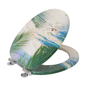 Contenedor de asiento de inodoro vacío, asiento de inodoro de árboles de coco oceánicos más lento con asiento de inodoro <span class=keywords><strong>Bidget</strong></span> para construcción - Product Image 2