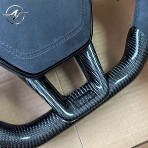Volante Personalizado de Fibra de Carbono y Cuero para <span class=keywords><strong>Audi</strong></span> R8 Q5 Q5 2019 Rs6 C7 A5 A5 2013 A3 8y 8v <span class=keywords><strong>A6</strong></span> <span class=keywords><strong>2017</strong></span> Tt 8n 2016 2015 S5 - Product Image 6