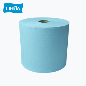 กระดาษเช็ดทำความสะอาดอุตสาหกรรมสีน้ำเงิน 55% เยื่อไม้ 45% โพลีเอสเตอร์ แบบม้วน สำหรับโรงงาน ผ้าเช็ดทำความสะอาดเซลลูโลส ผ้าเช็ดอเนกประสงค์ - Product Image 2