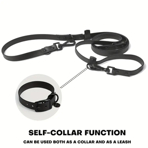 Conjunto de <span class=keywords><strong>collar</strong></span> y correa multifuncional para perros, Material de PVC impermeable, fácil de limpiar para entrenamiento de perros, Correa multifuncional para perros - Product Image 2