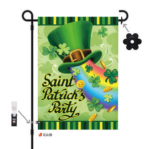 Party <strong>Decoration</strong>-<strong>St</strong>. <strong>Patrick's</strong> <strong>Day</strong> Garden Flag Spring Garden Festival Party Decorates Irish Clover Garden Flags - Product Image 4