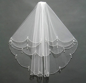 Fatto a mano squisito da sposa velo da sposa corto <span class=keywords><strong>con</strong></span> perline cucito velo <span class=keywords><strong>con</strong></span> <span class=keywords><strong>accessori</strong></span> <span class=keywords><strong>per</strong></span> <span class=keywords><strong>capelli</strong></span> all'ingrosso disponibile - Product Image 5